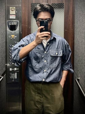 「ALDEN（オールデン）のアイテム」を使った、Tomさん（メンズ・165cm）の春コーディネート