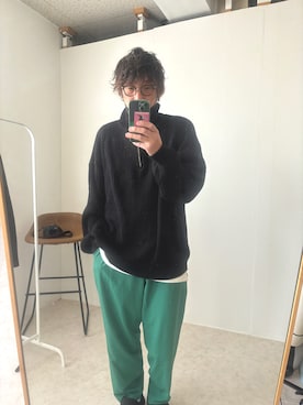 「アパレル」｜S.SAKさん（メンズ・172cm）の冬コーディネート