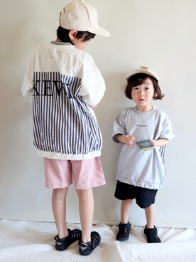 「アイテム（サンダル）」を使った、Su,Um,Riさん（キッズ・120cm）の春コーディネート