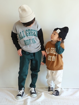 Su,Um,Riさん（キッズ・120cm）の秋コーディネート