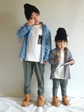 Su,Um,Riさん（キッズ・120cm）の秋コーディネート