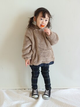 Su,Um,Riさん(キッズ・120cm)の冬コーディネート