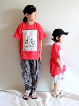 Su,Um,Riさん（キッズ・120cm）の夏コーディネート