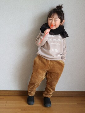 Su,Um,Riさん（キッズ・120cm）の冬コーディネート