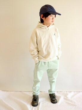 「アイテム（パーカー）」を使った、Su,Um,Riさん（キッズ・120cm）の春コーディネート