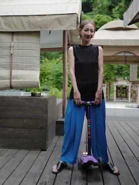 荻原桃子さん（レディース・161cm）の夏コーディネート