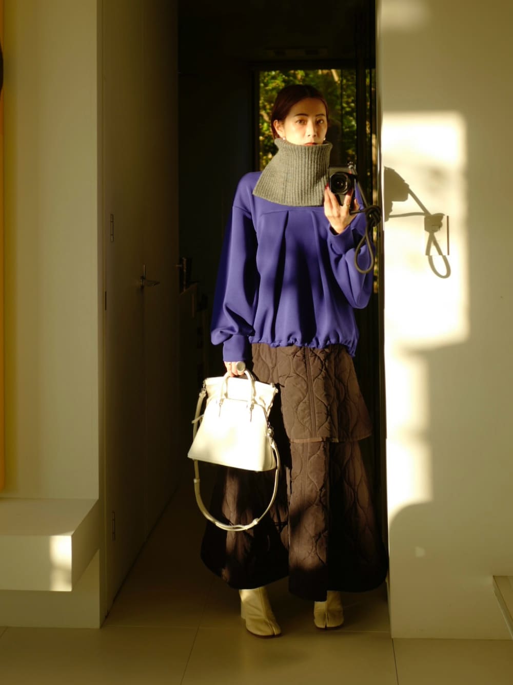 新品札付き】OMMO荻原桃子ノースリーブミドルMA1 黒