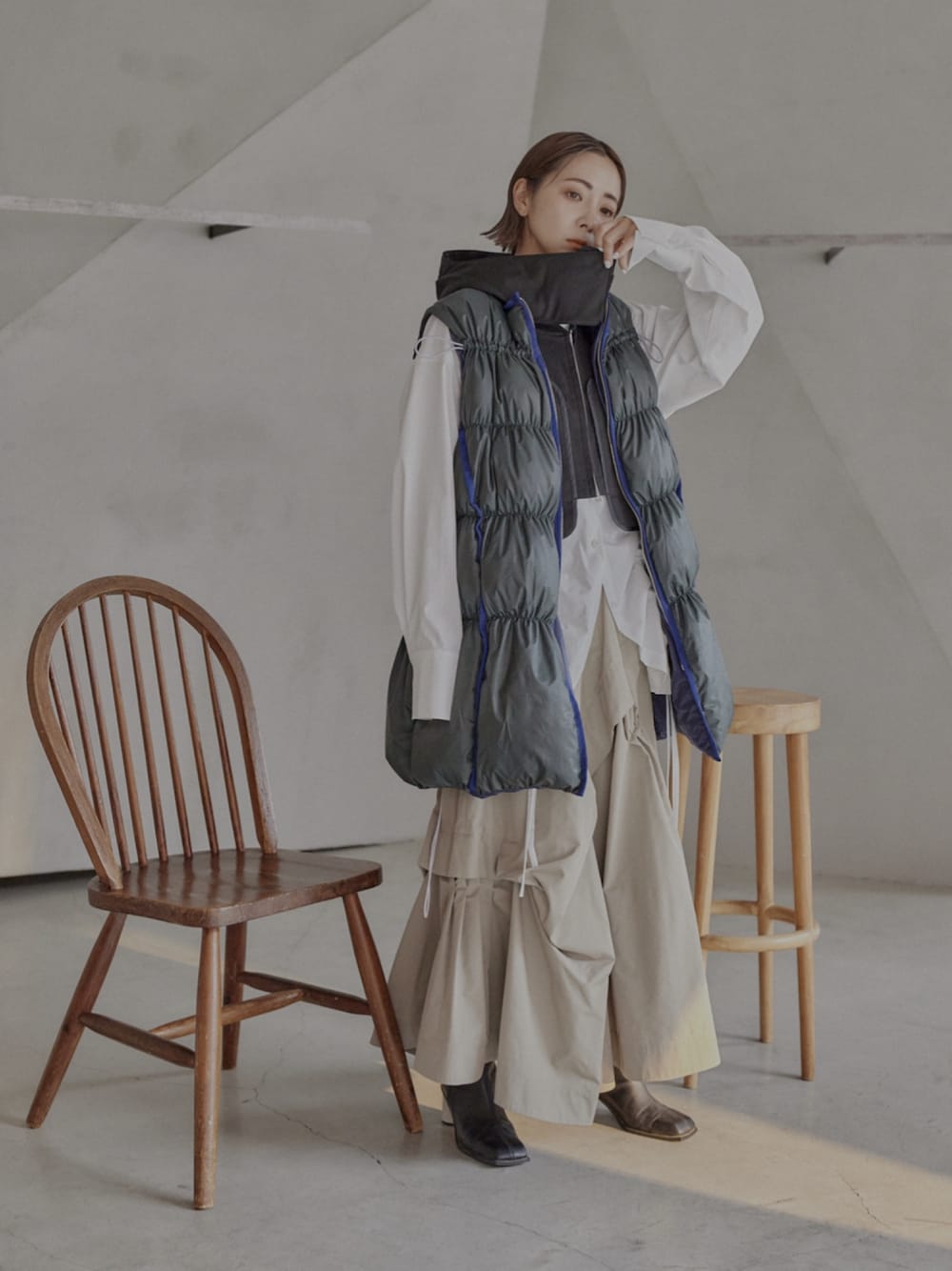 UN3D.（アンスリード）の「フードベスト（ベスト）」 - WEAR