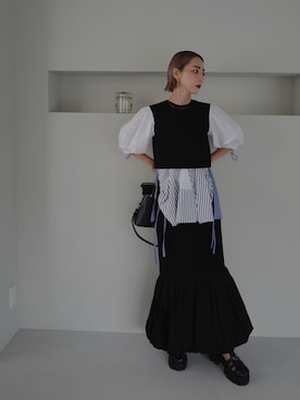 荻原桃子さん(レディース・161cm)の秋コーディネート