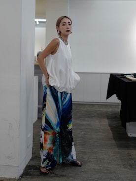 荻原桃子さん（レディース・161cm）の冬コーディネート