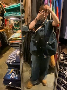 「no brand（ノーブランド）のアイテム（ベスト）」を使った、つでさん（レディース・152cm）の夏コーディネート