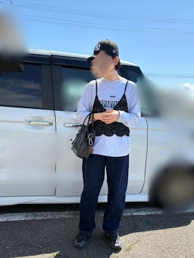 「GOOD ROCK SPEED（グッドロックスピード）のアイテム」を使った、mayuさん（レディース・160cm）の夏コーディネート