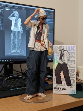 「アイテム（水着/着物・浴衣）」を使った、拓ちゃんさん（メンズ・186cm）の秋コーディネート