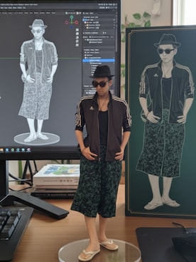 「アイテム（ルームウェア）」を使った、拓ちゃんさん（メンズ・186cm）の秋コーディネート