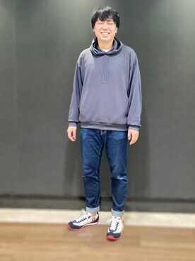 「PATRICK（パトリック）のアイテム（スニーカー）」を使った、LB_YAMAZAKIさん（メンズ・176cm）の冬コーディネート