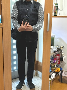 「MUJI Labo（ムジラボ）のアイテム」を使った、メタル親父さん（メンズ・182cm）の秋コーディネート