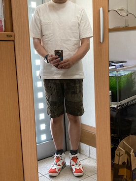 「SAS（エスエーエス）のアイテム」を使った、メタル親父さん（メンズ・182cm）の夏コーディネート