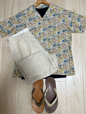 「Locals（ローカルズ）のアイテム」を使った、さくさん（メンズ・176cm）の夏コーディネート