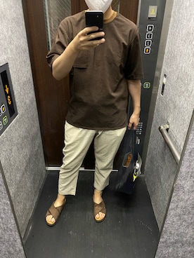 「リネン素材」｜さくさん（メンズ・176cm）の夏コーディネート
