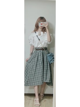 「campion（-）のアイテム」を使った、cocoa0827さん（レディース・157cm）の夏コーディネート