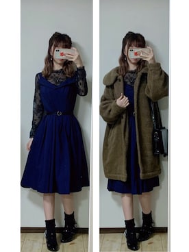 「mayla classic（マイラクラシック）のアイテム」を使った、cocoa0827さん（レディース・157cm）の冬コーディネート