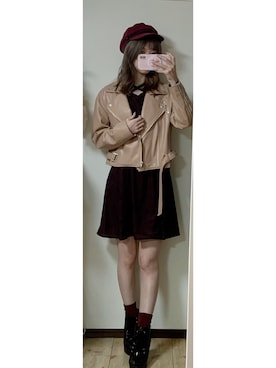 「Darich（ダーリッチ）のアイテム（ジャケット/アウター）」を使った、cocoa0827さん（レディース・157cm）の秋コーディネート