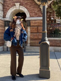 MOUSSY（マウジー）の「F/LEATHER COLLAR DENIM ジャケット