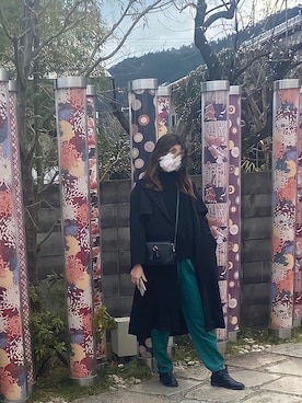 「アイテム（トレンチコート）」を使った、suzuさん（レディース・168cm・10代）の冬コーディネート