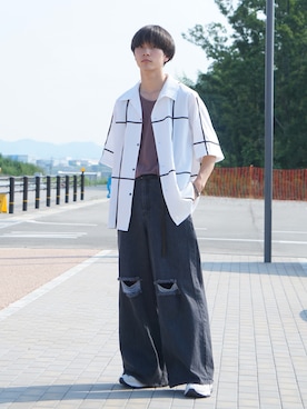 uchiさん（メンズ・177cm）の夏コーディネート