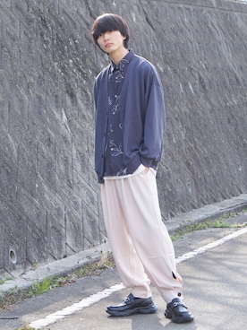 「UNIIT（ユニット）のアイテム」を使った、uchiさん（メンズ・177cm）の春コーディネート