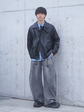 「SOCCE（ソーシー）のアイテム」を使った、uchiさん（メンズ・177cm）の冬コーディネート