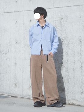 「Regen Glanz（レーゲングランツ）のアイテム」を使った、uchiさん（メンズ・177cm）の春コーディネート