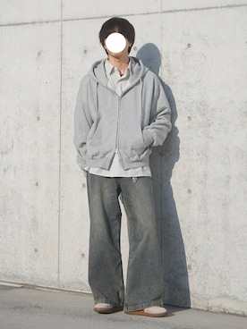 「Regen Glanz（レーゲングランツ）のアイテム」を使った、uchiさん（メンズ・177cm）の春コーディネート