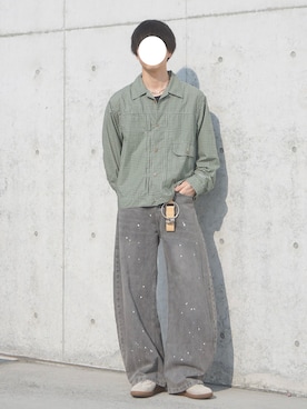 「PUMA（プーマ）のアイテム」を使った、uchiさん（メンズ・177cm）の春コーディネート