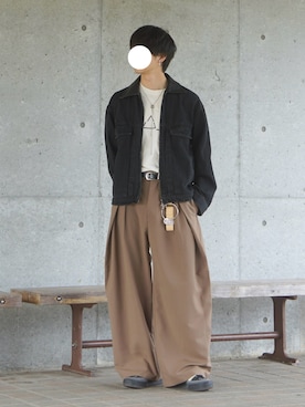 「アイテム（キーケース/キーアクセサリー）」を使った、uchiさん（メンズ・177cm・20代）の秋コーディネート