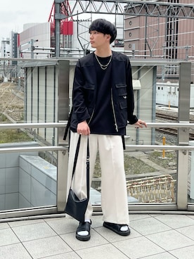 uchiさん（メンズ・177cm）の春コーディネート