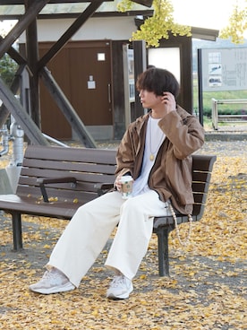 「DOOPZ（ドープス）のアイテム（マウンテンパーカー）」を使った、uchiさん（メンズ・177cm）の秋コーディネート