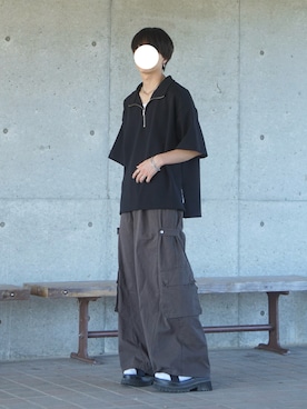 「アイテム（サンダル）」を使った、uchiさん（メンズ・177cm）の夏コーディネート