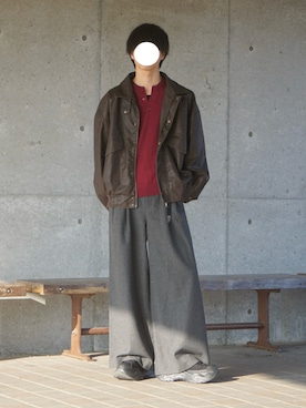 「CONVERSE ALL STAR（コンバースオールスター）のアイテム」を使った、uchiさん（メンズ・177cm）の冬コーディネート