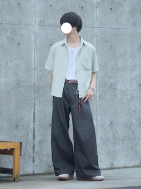 「LUENNA（ルエナ）のアイテム」を使った、uchiさん（メンズ・177cm）の夏コーディネート