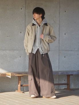 「epnok（エプノック）のアイテム」を使った、uchiさん（メンズ・177cm）の冬コーディネート