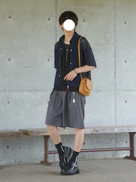 「アイテム（タンクトップ）」を使った、uchiさん（メンズ・177cm・20代）の夏コーディネート