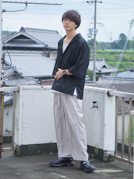 uchiさん（メンズ・177cm）の夏コーディネート