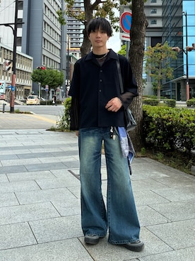 「Parts Lab.（パーツラボ）のアイテム」を使った、uchiさん（メンズ・177cm）の春コーディネート