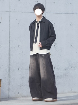 「PUMA（プーマ）のアイテム」を使った、uchiさん（メンズ・177cm）の春コーディネート