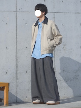 「SOCCE（ソーシー）のアイテム」を使った、uchiさん（メンズ・177cm）の春コーディネート