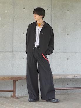 「アイテム（ヘッドフォン/イヤホン）」を使った、uchiさん（メンズ・177cm）の秋コーディネート