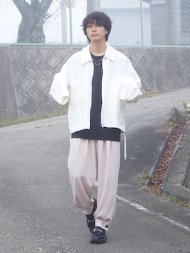 「act'm（アクトム）のアイテム（ブルゾン）」を使った、uchiさん（メンズ・177cm）の秋コーディネート