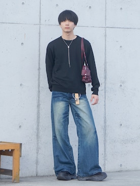 「CONVERSE ALL STAR（コンバースオールスター）のアイテム」を使った、uchiさん（メンズ・177cm）の秋コーディネート