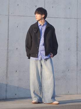 「PUMA（プーマ）のアイテム」を使った、uchiさん（メンズ・177cm）の冬コーディネート